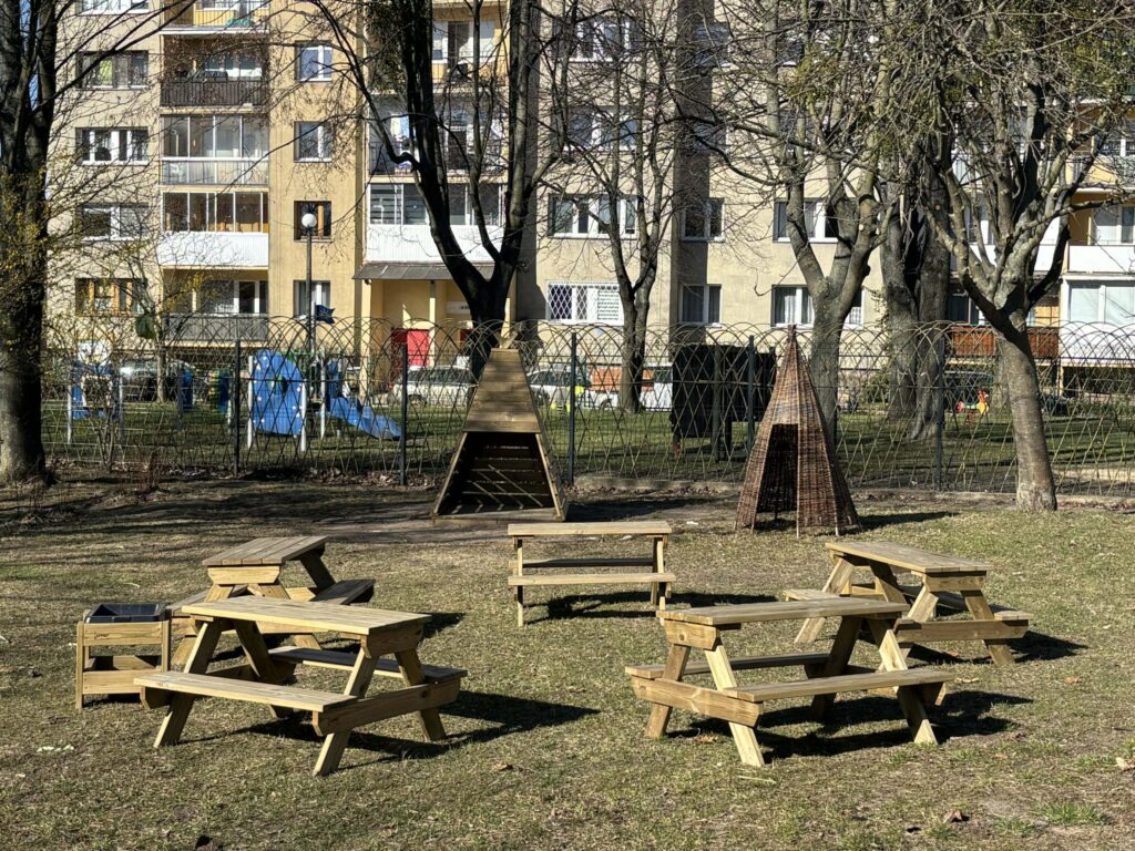 drewniane elementy Outdoorowego Placu Zabaw