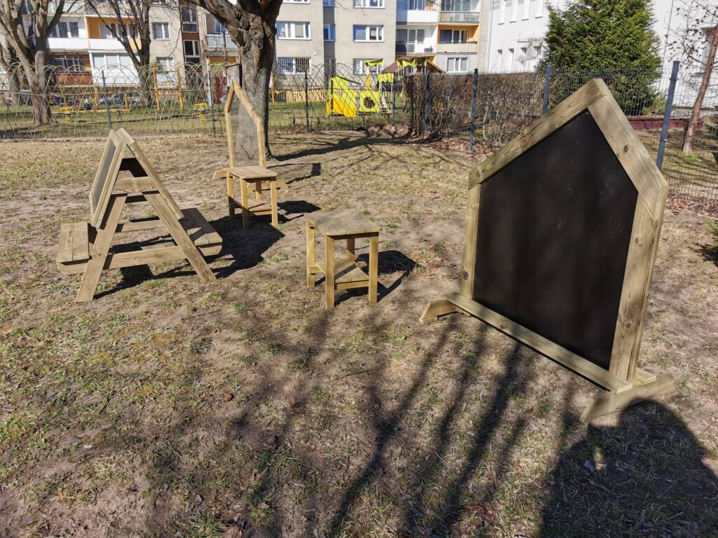 drewniane elementy Outdoorowego Placu Zabaw