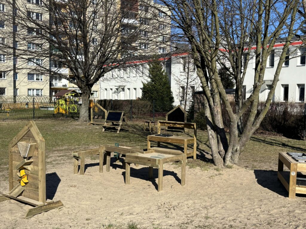 drewniane elementy Outdoorowego Placu Zabaw